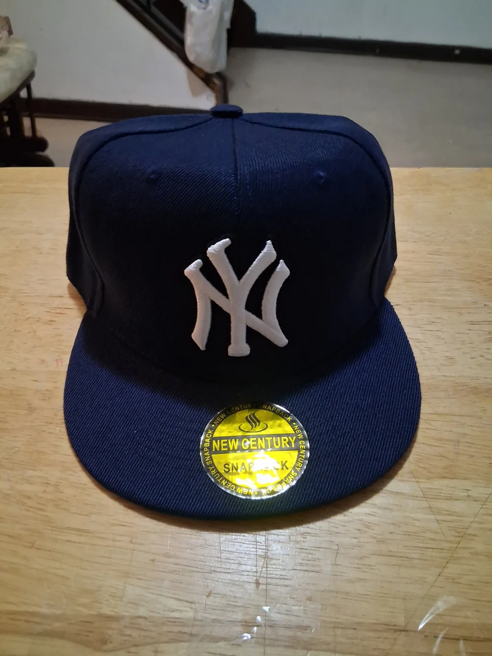 New York Yankees Navy Snapback Hat with White NY Logo